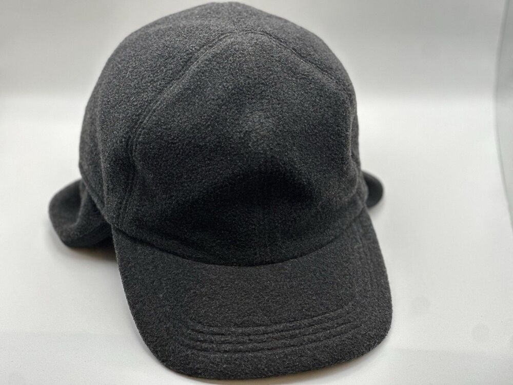 Wigens Ear Flap Baseball Cap Unisex Gortex size 58 Winter Charcoal Gray